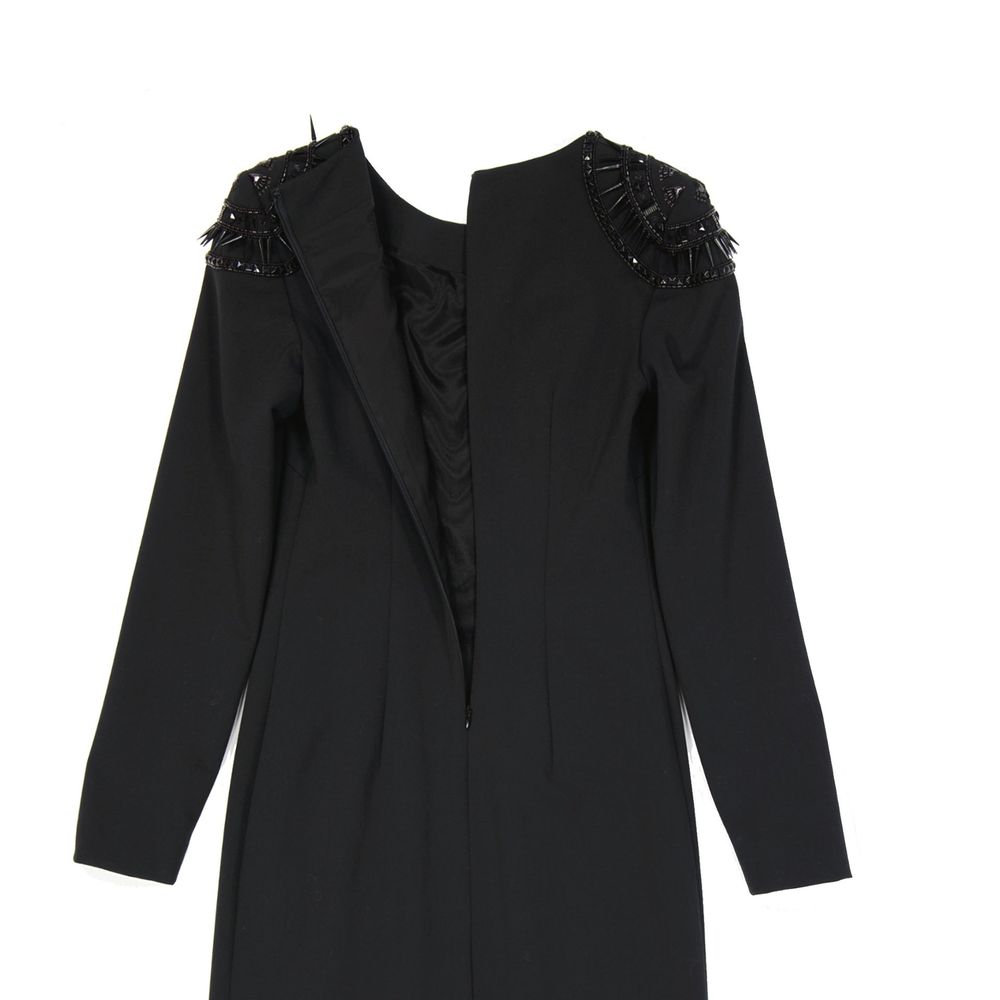 Alberta Ferretti Black Elastane Casual Dress - Image 3