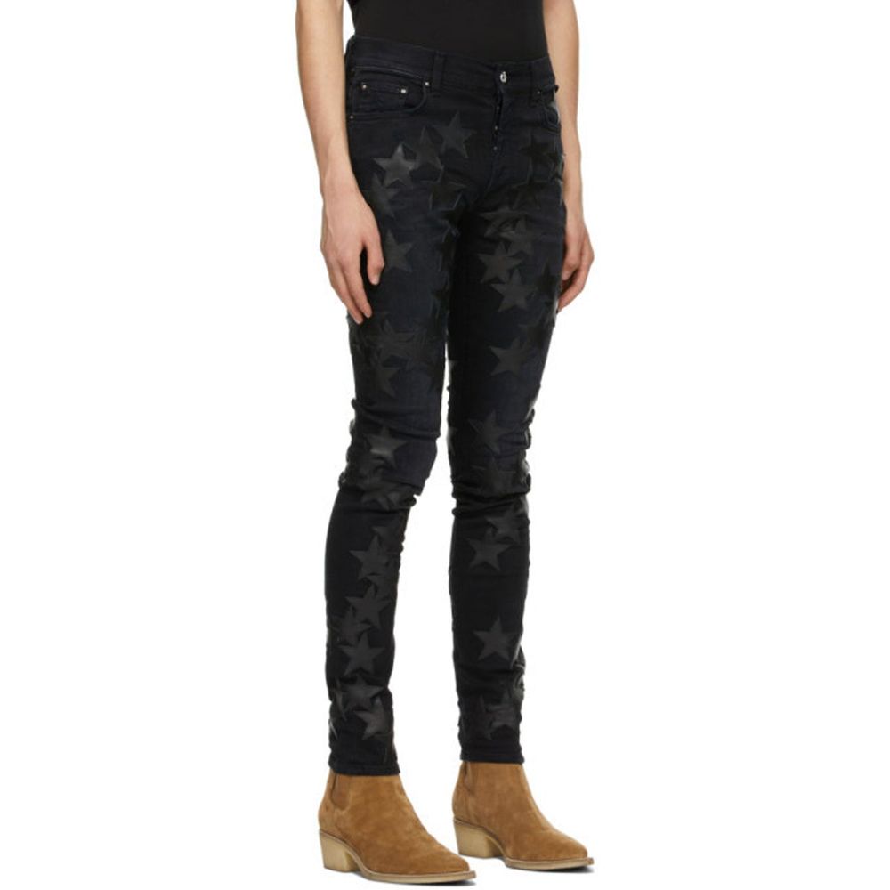 Amiri Gray Cotton Skinny Jeans - Image 2