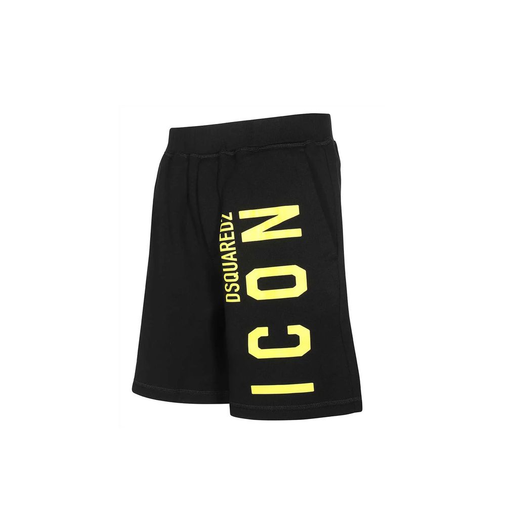 Dsquared² Black Cotton Shorts - Image 3