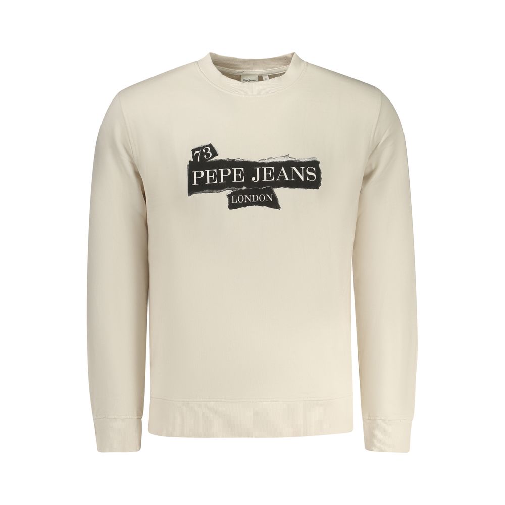 Pepe Jeans Beige Cotton Men Sweatshirt