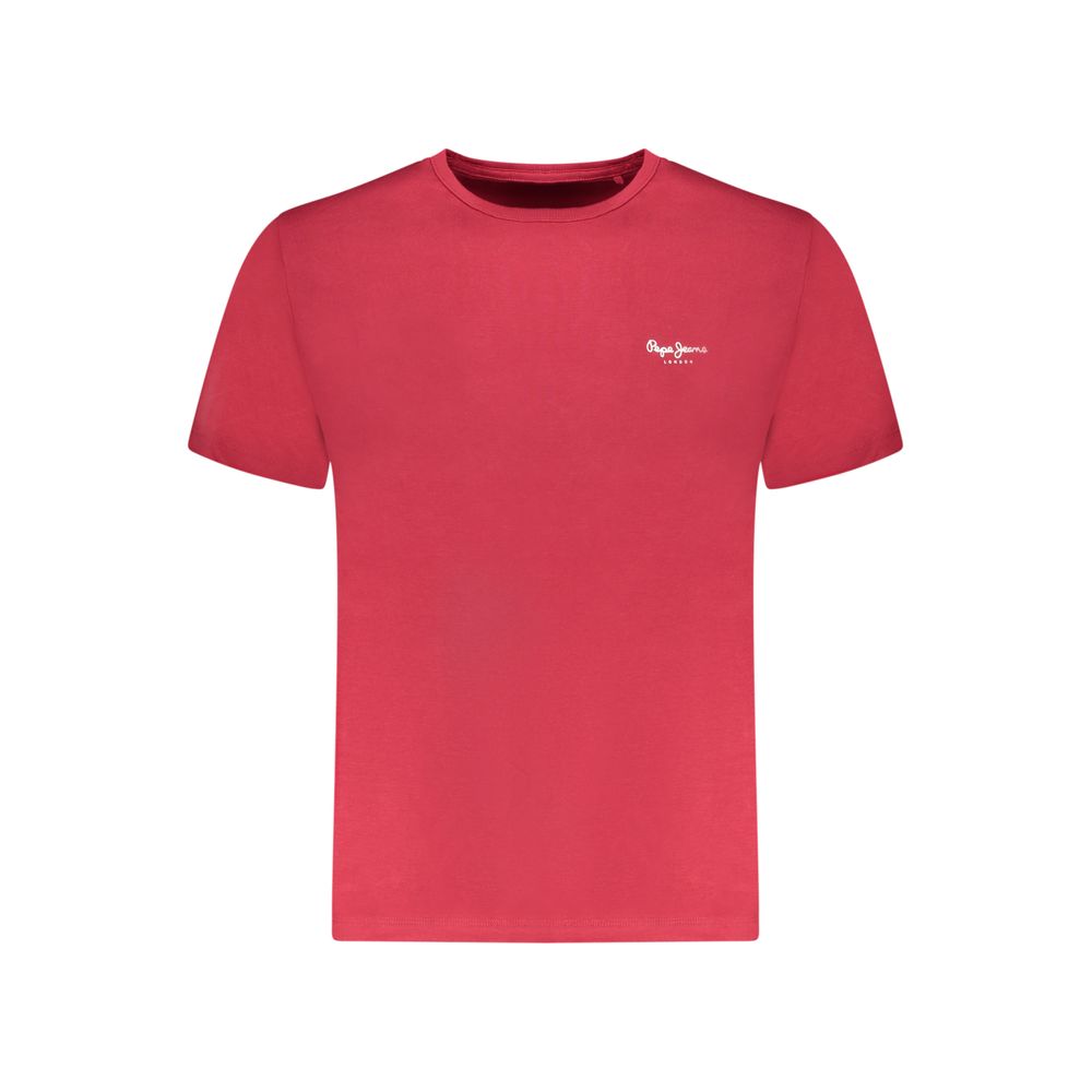 Pepe Jeans Rosso Cotton Men T-Shirt