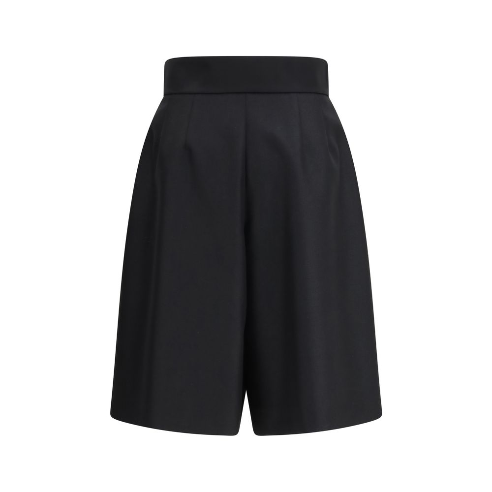 Valentino Black Wool Bermuda Shorts - Image 2