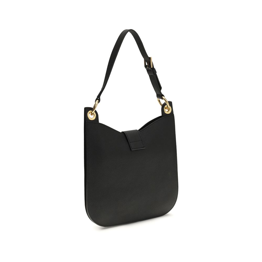 Tom Ford Black Calf Leather Bos Taurus Shoulder Bag - Image 3
