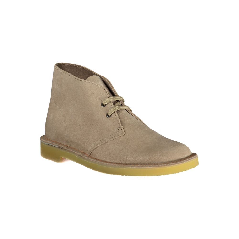 Clarks Beige Leather Mens Boot - Image 2