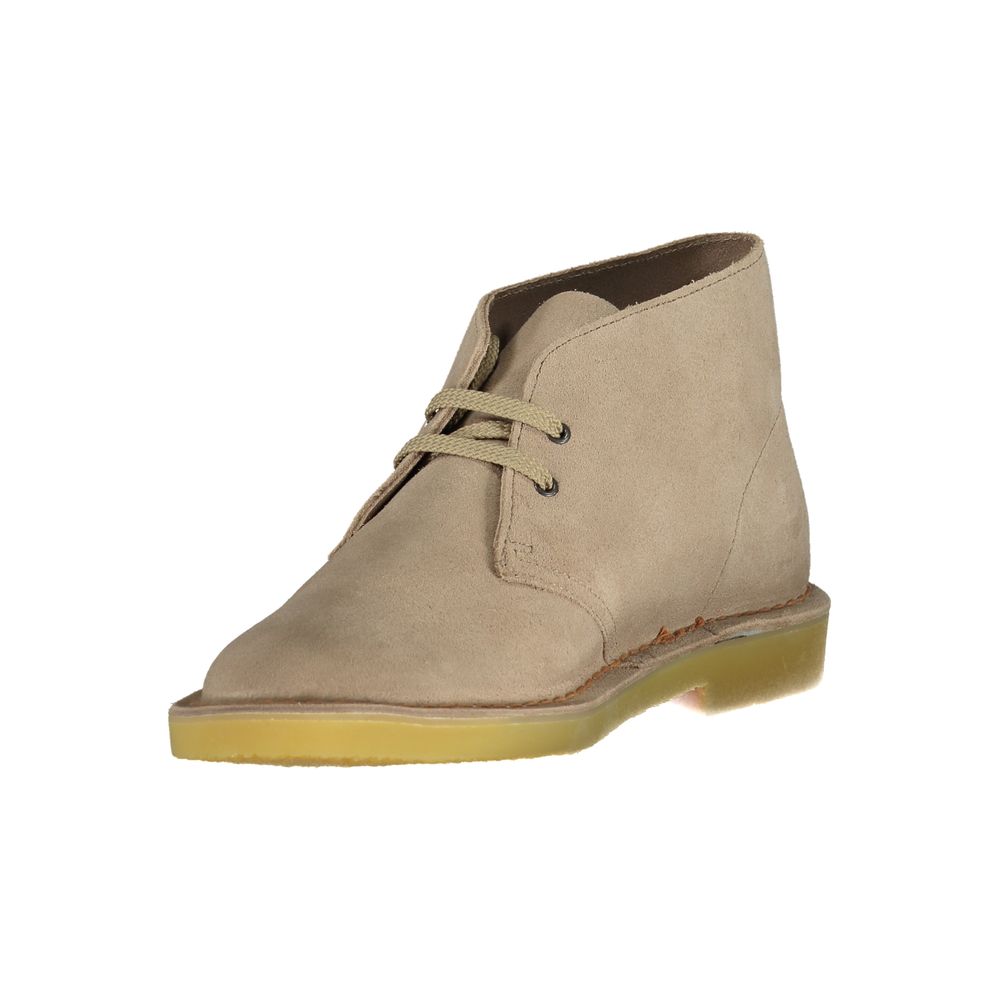Clarks Beige Leather Mens Boot - Image 3