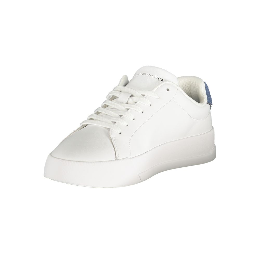Tommy Hilfiger White Polyurethane Men's Sneaker - Image 3
