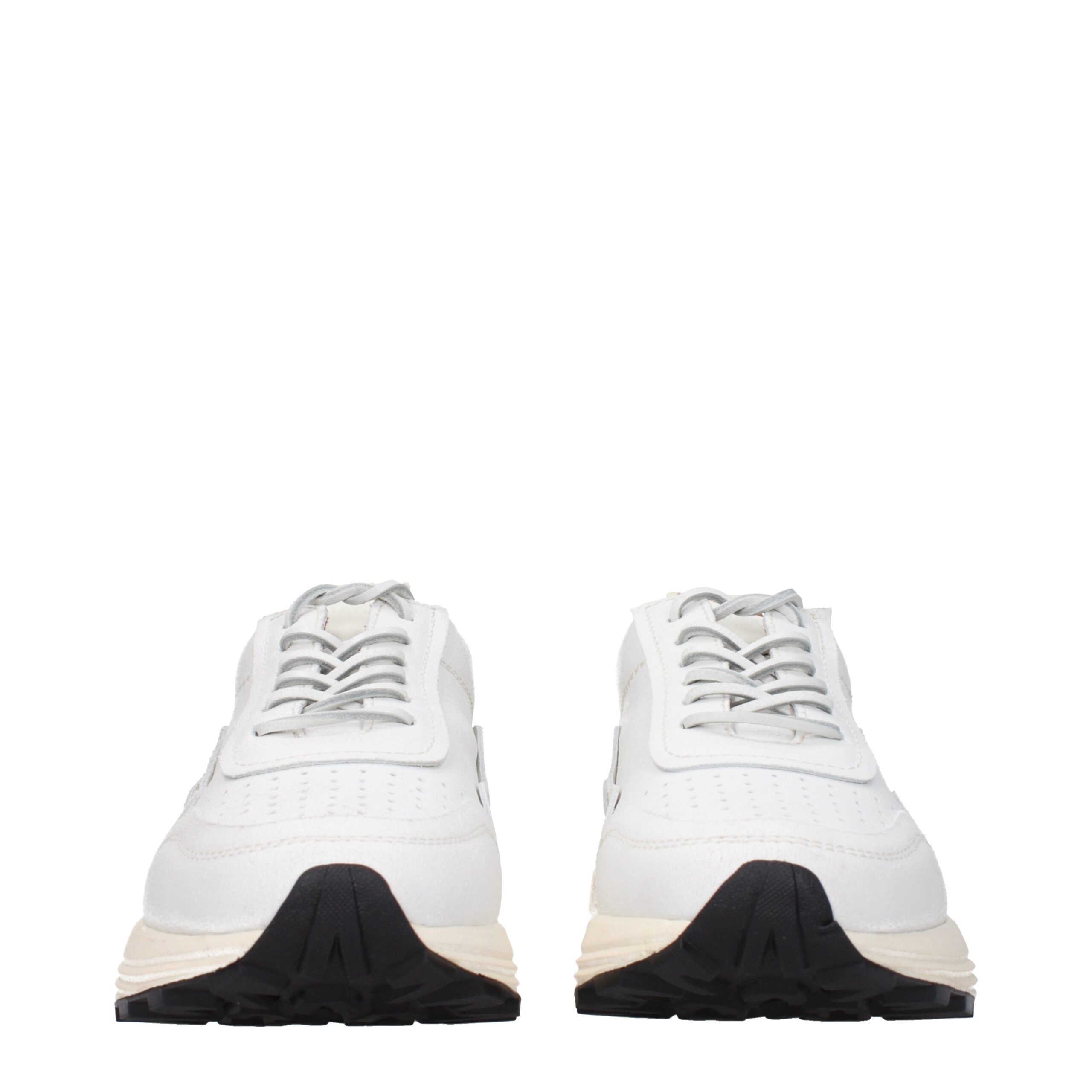 Buttero White Leather Chunky Sneakers - Image 3