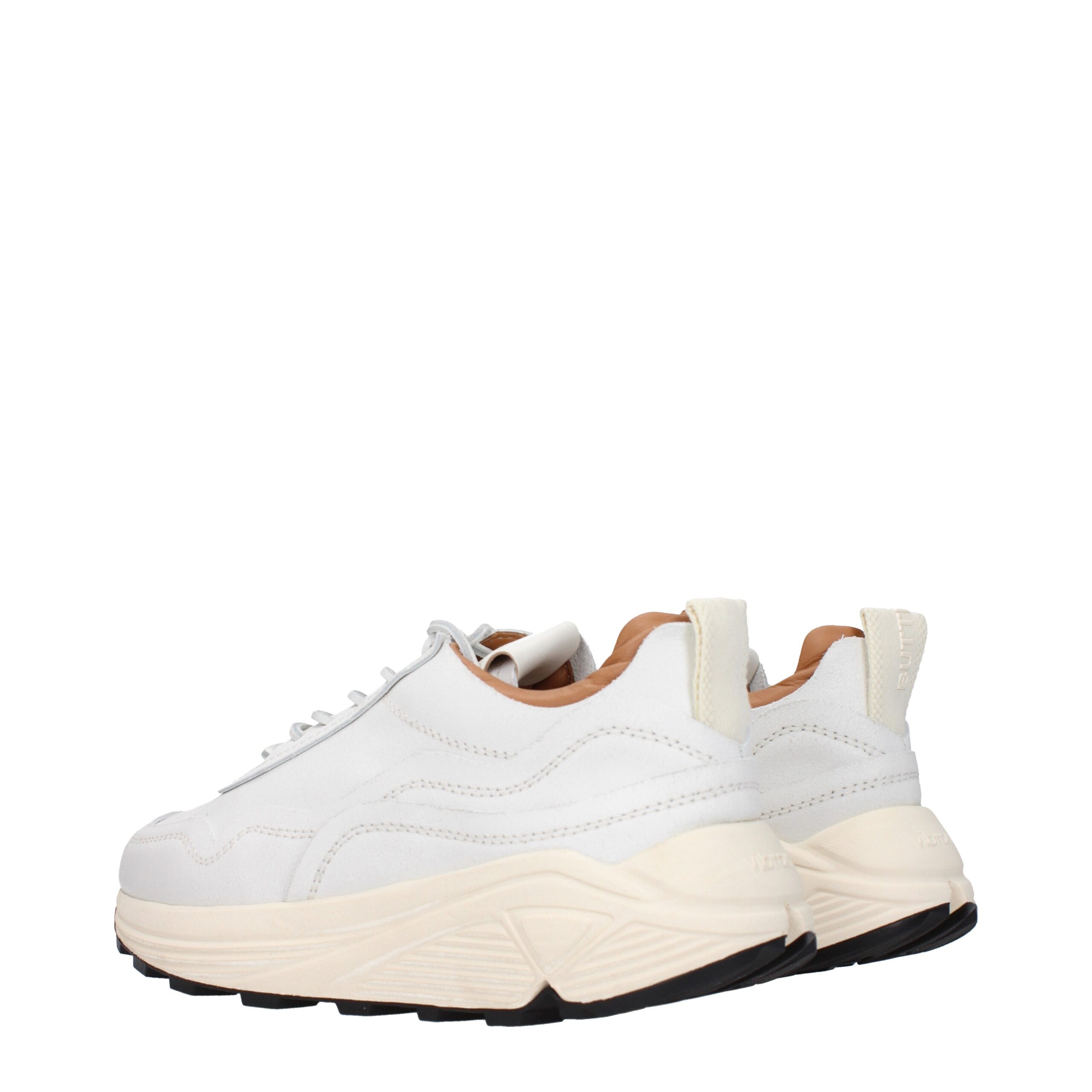 Buttero White Leather Chunky Sneakers - Image 4