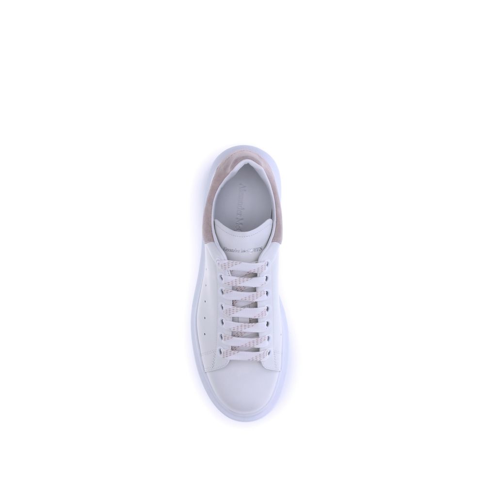 Alexander McQueen White Calf Leather Bos Taurus Platform Sneakers - Image 4