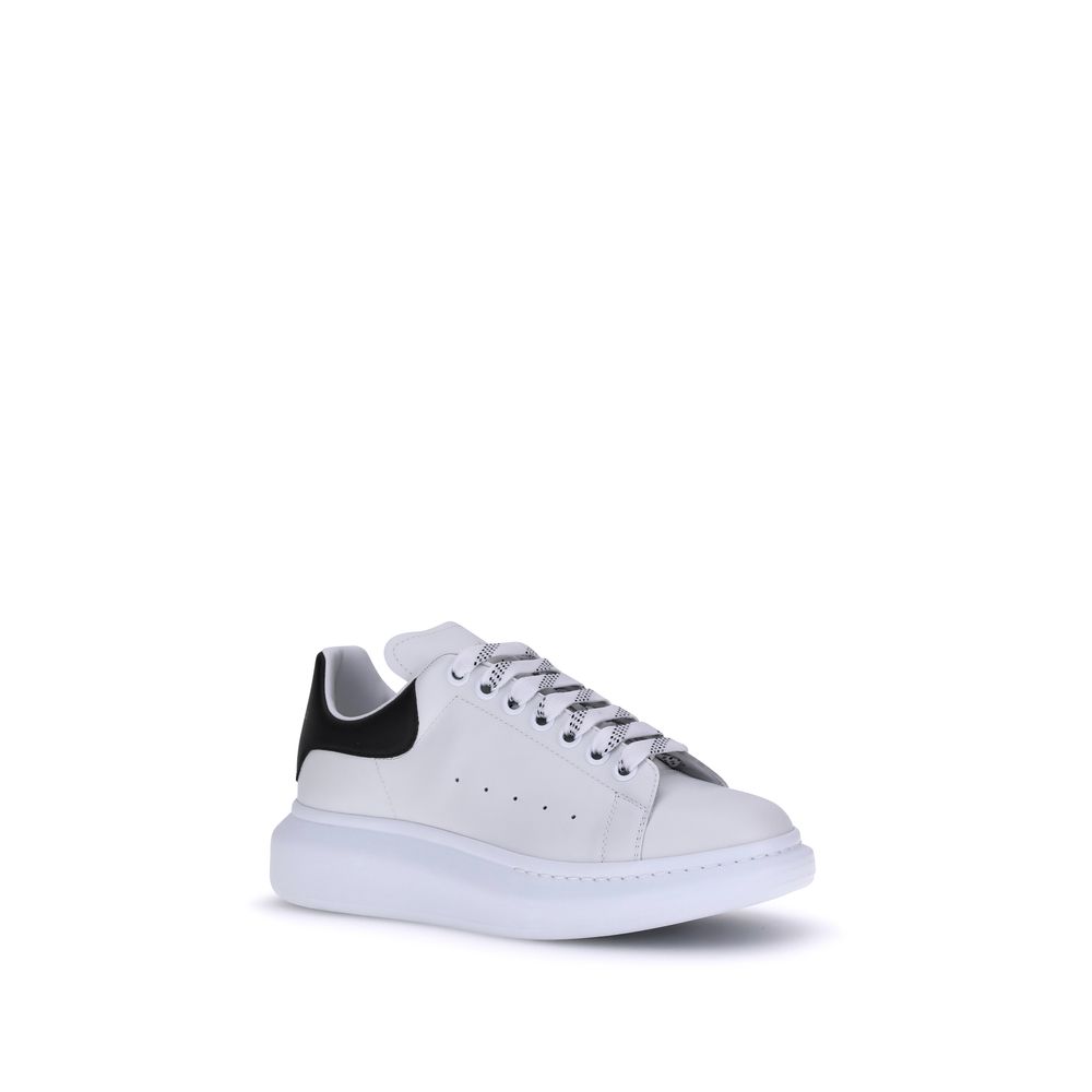 Alexander McQueen White Calf Leather Bos Taurus Platform Sneakers - Image 2