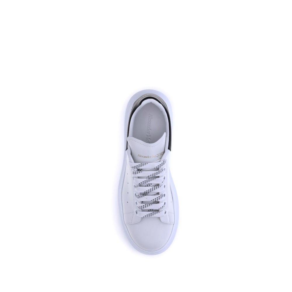 Alexander McQueen White Calf Leather Bos Taurus Platform Sneakers - Image 4