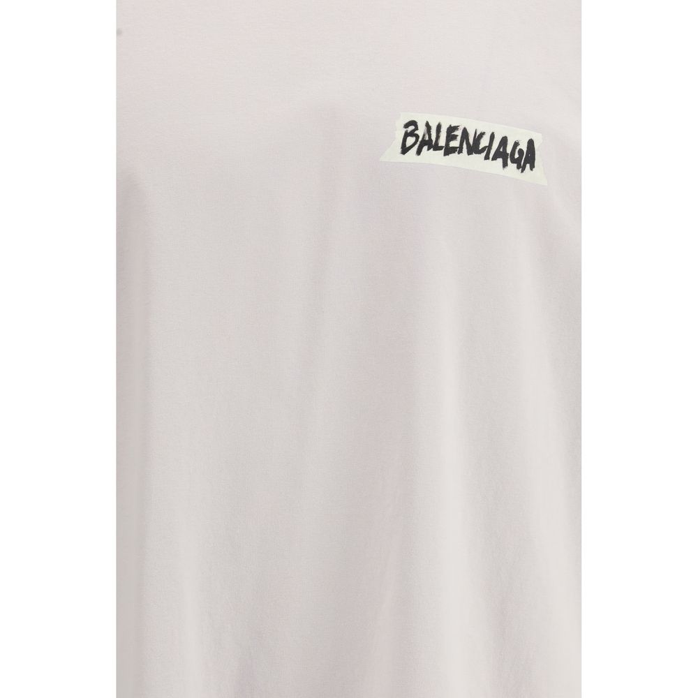 Balenciaga White Cotton T-Shirt - Image 3