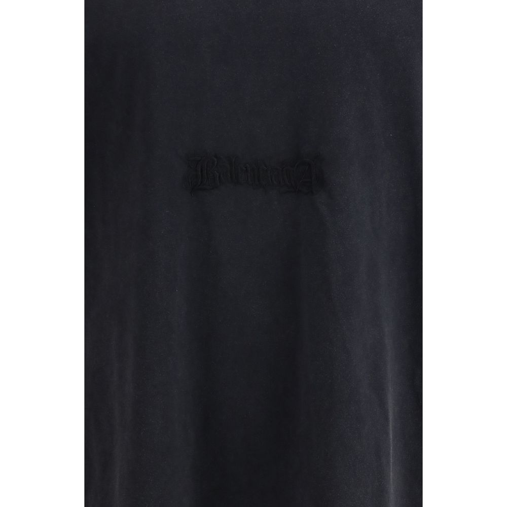 Balenciaga Black Cotton T-Shirt - Image 3