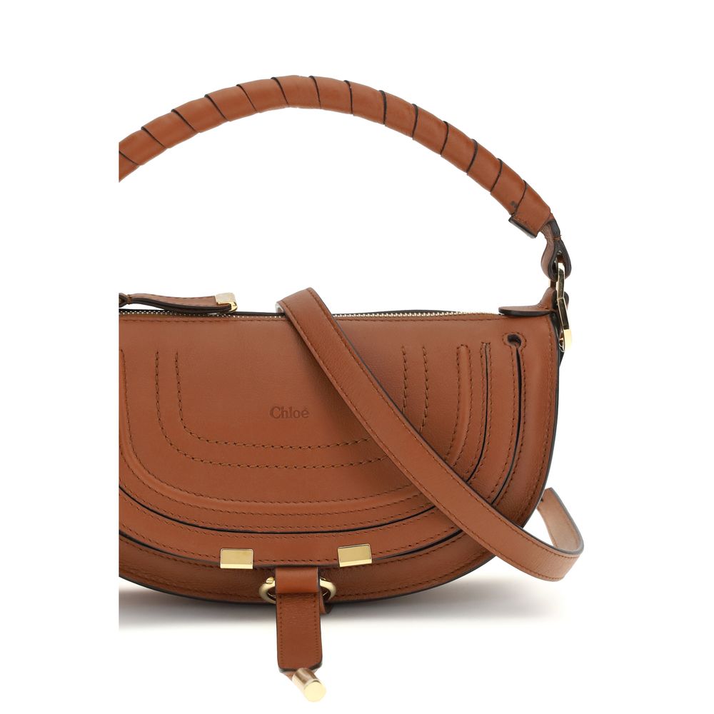 ChloƩ Brown Calf Leather Bos Taurus Shoulder Bag - Image 4