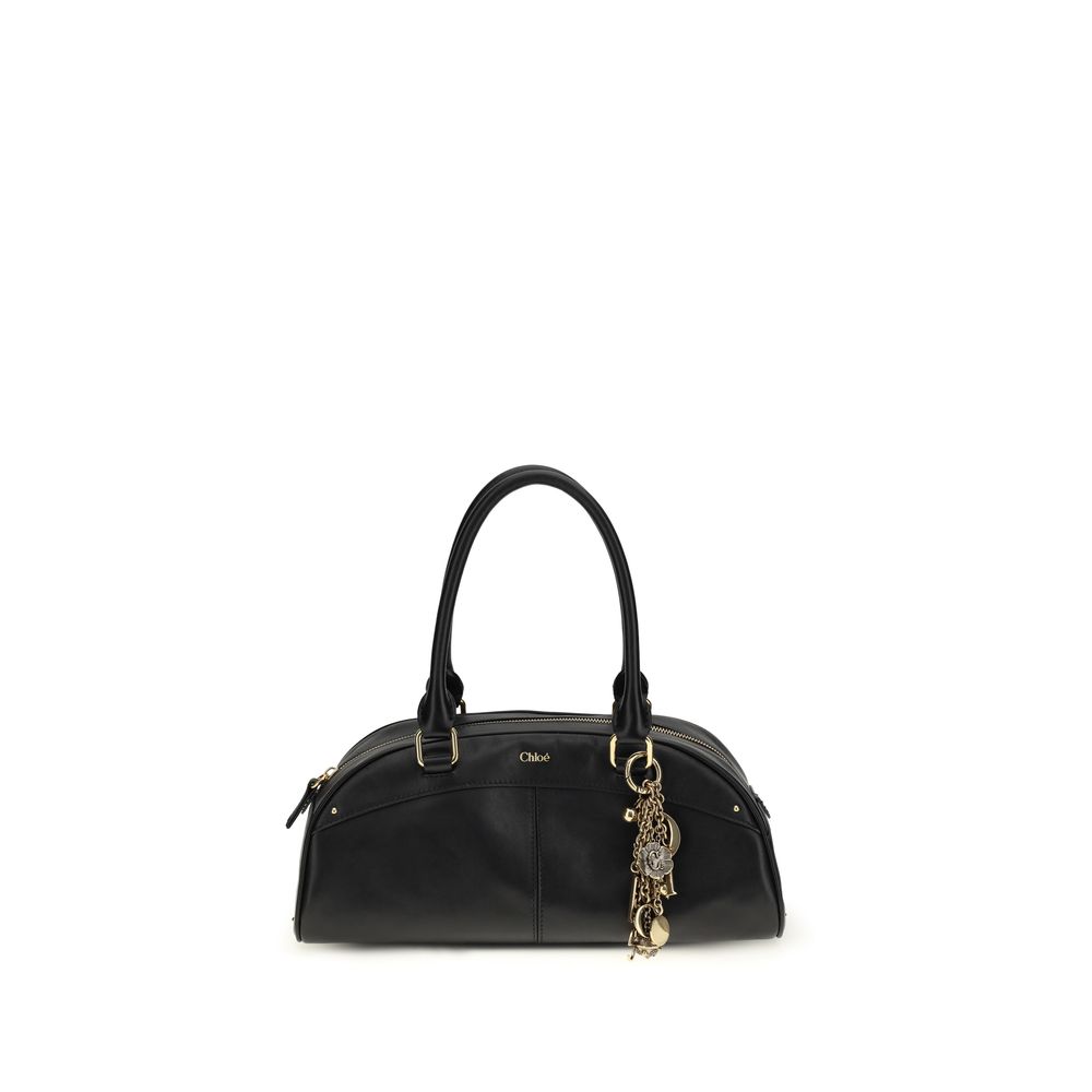 ChloƩ Black Calf Leather Bos Taurus Handbag