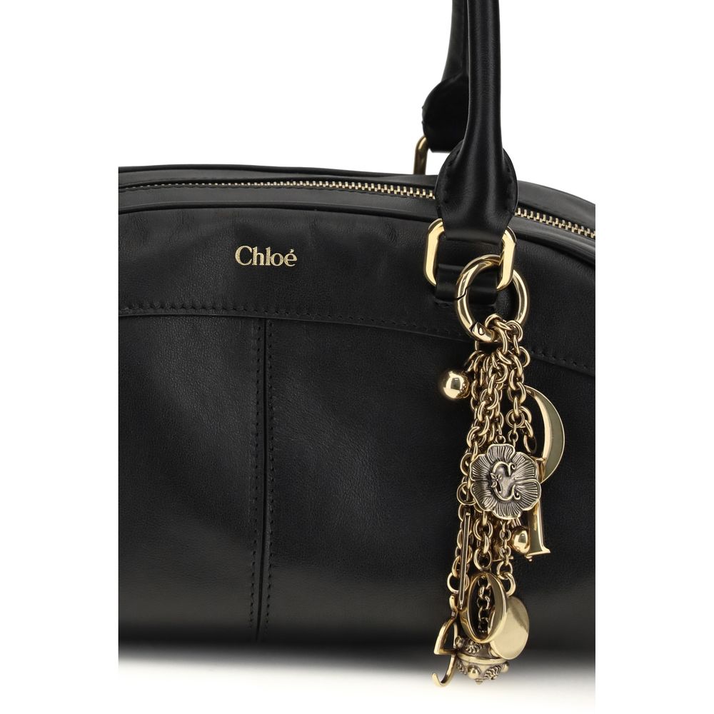 ChloƩ Black Calf Leather Bos Taurus Handbag - Image 4
