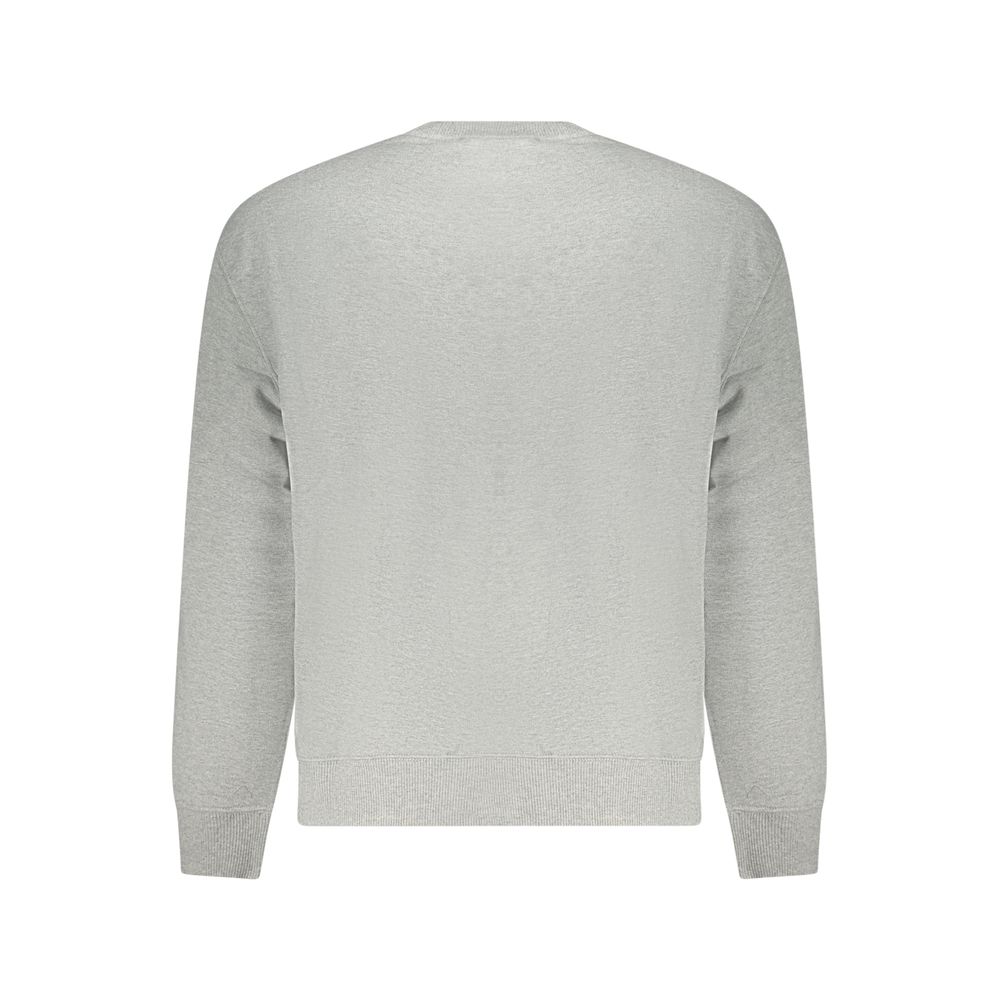 Calvin Klein Gray Cotton Men's Sweatshirt - Image 2