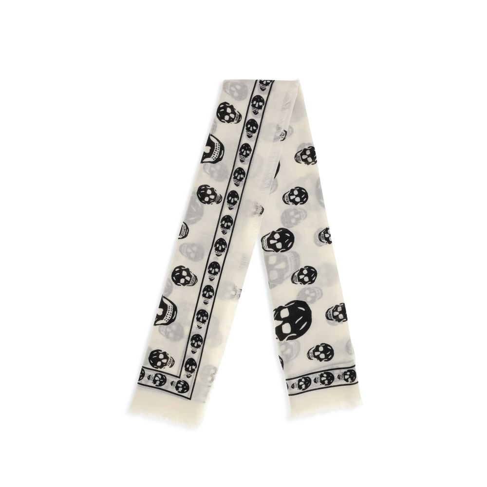 Alexander McQueen Beige Modal Scarf - Image 2