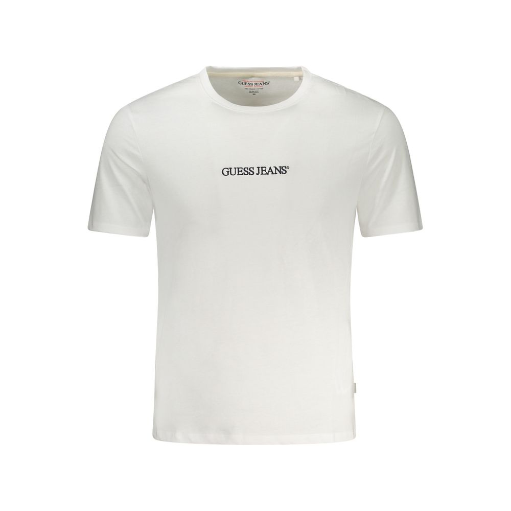 Guess Jeans Bianco Cotton Men T-Shirt