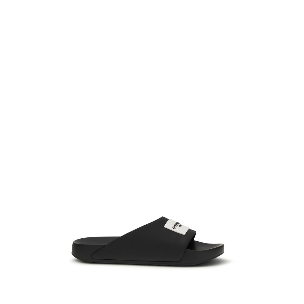 Givenchy Black Rubber Sandals