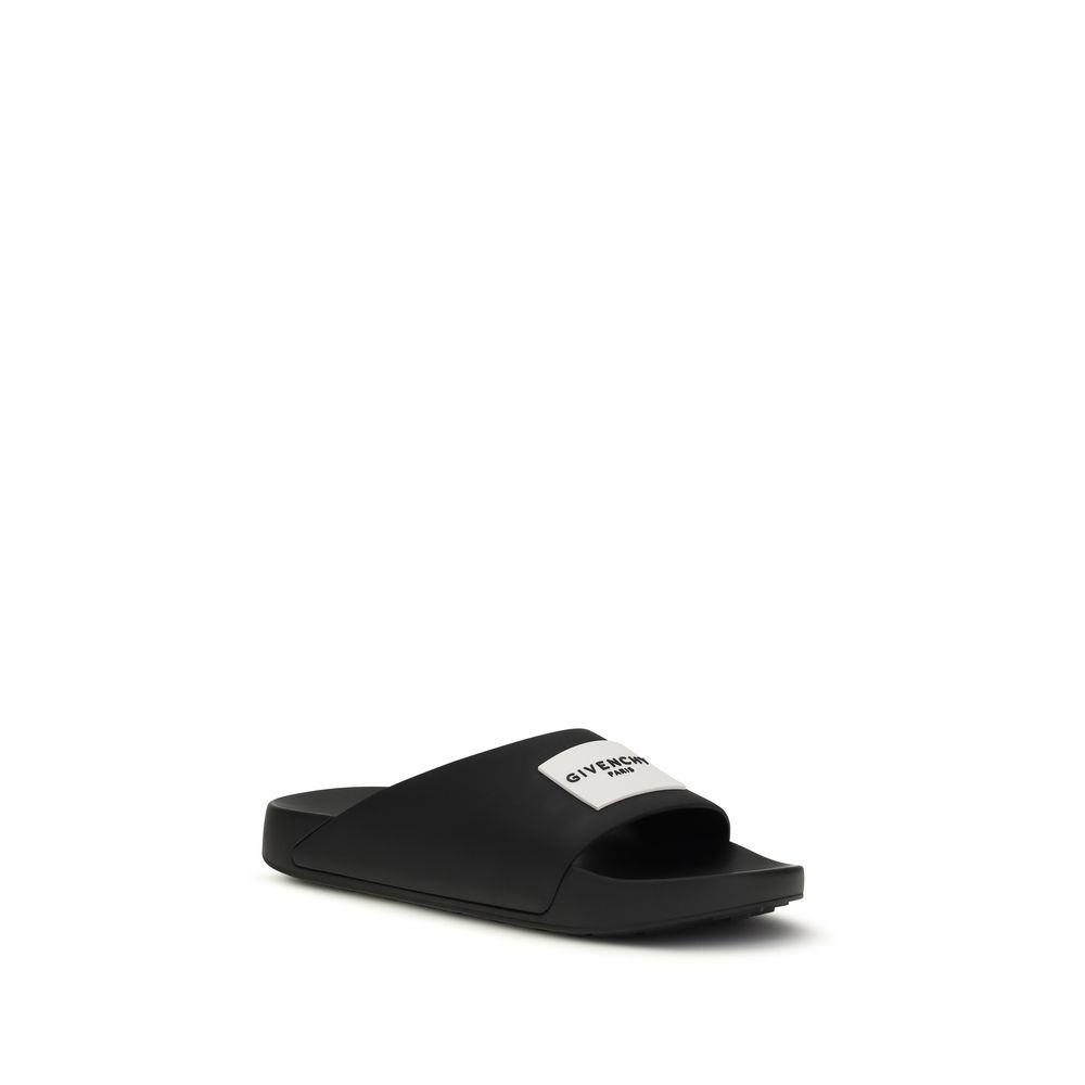 Givenchy Black Rubber Sandals - Image 2