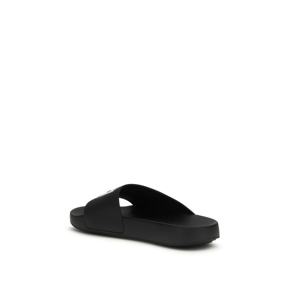 Givenchy Black Rubber Sandals - Image 3