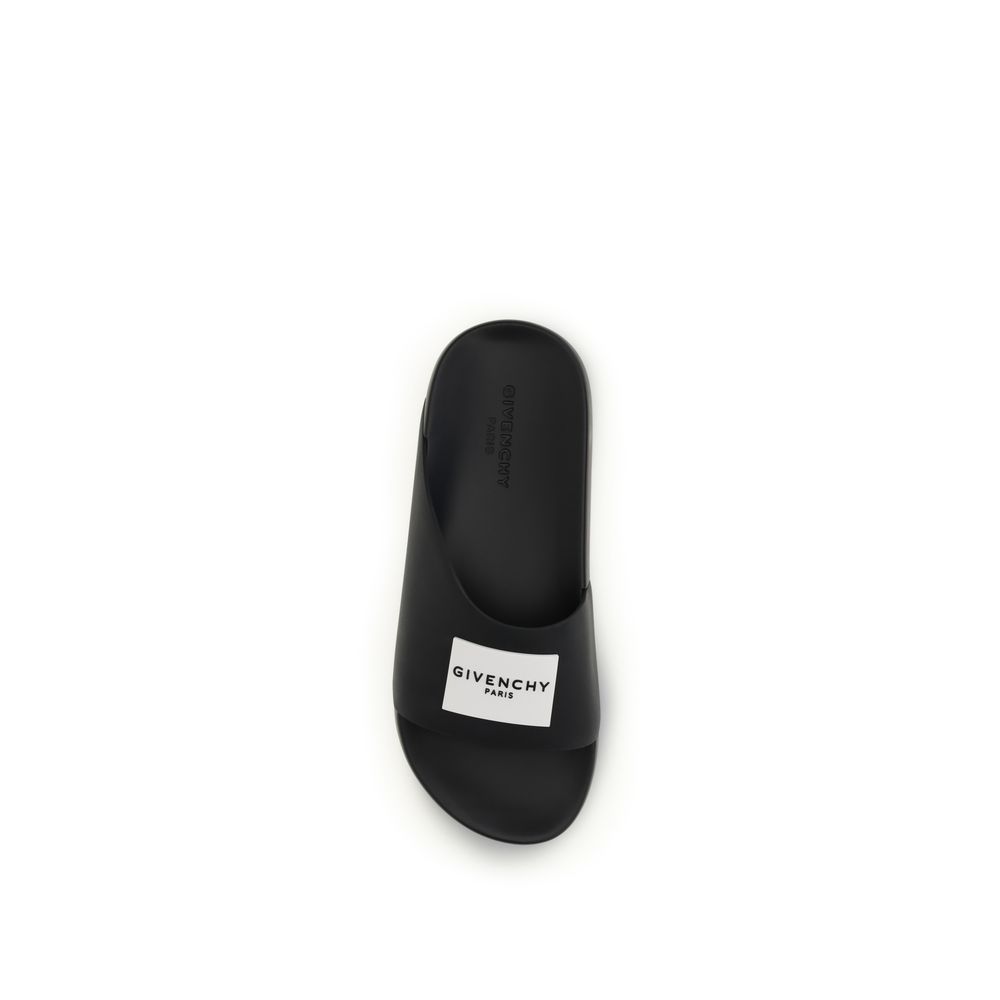 Givenchy Black Rubber Sandals - Image 4