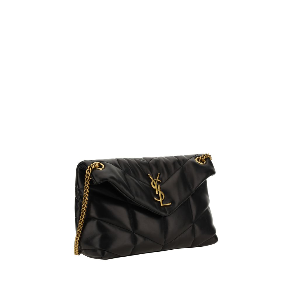 Saint Laurent Black Lamb Leather Shoulder Bag - Image 2