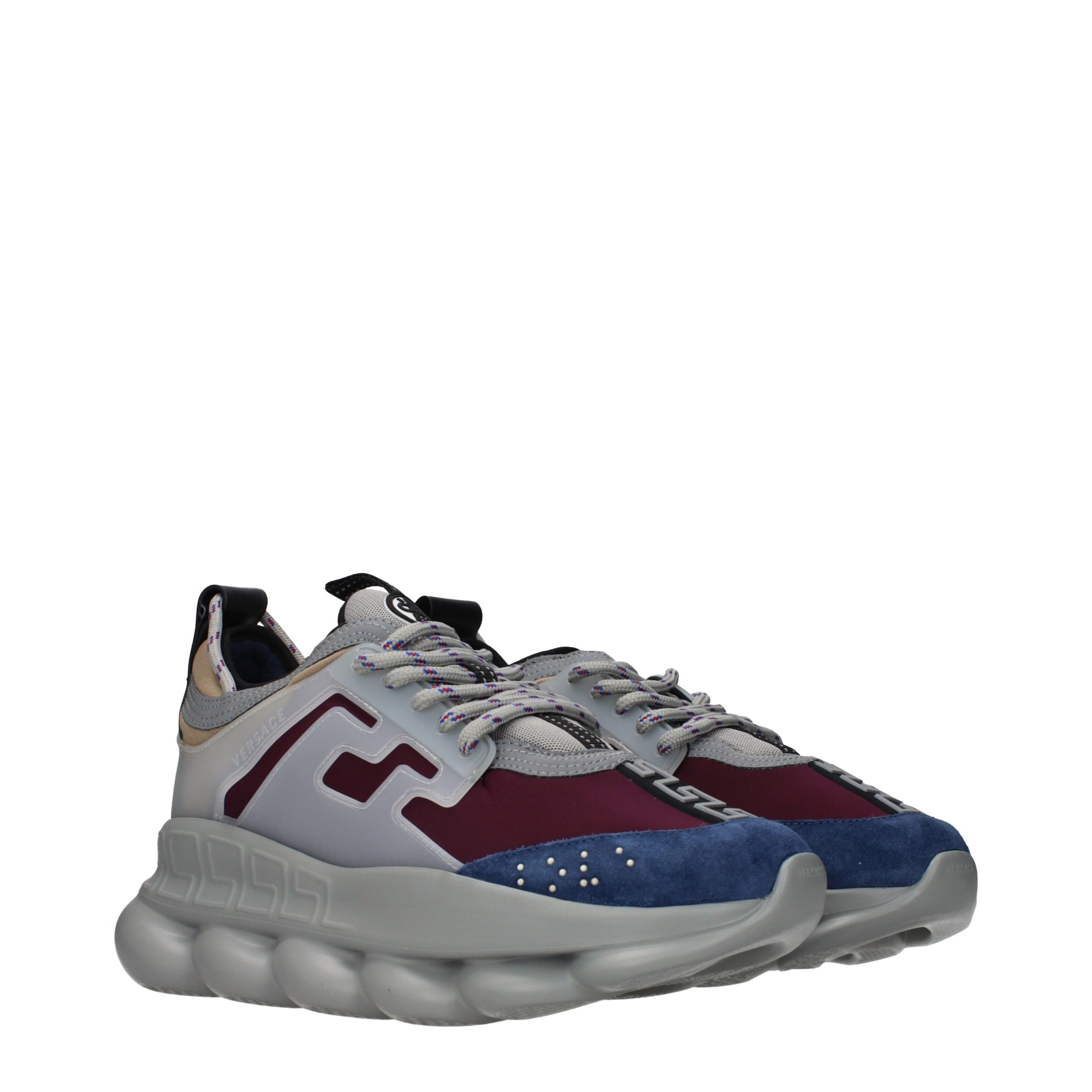 Versace Multicolor Fabric Chunky Sneakers - Image 2