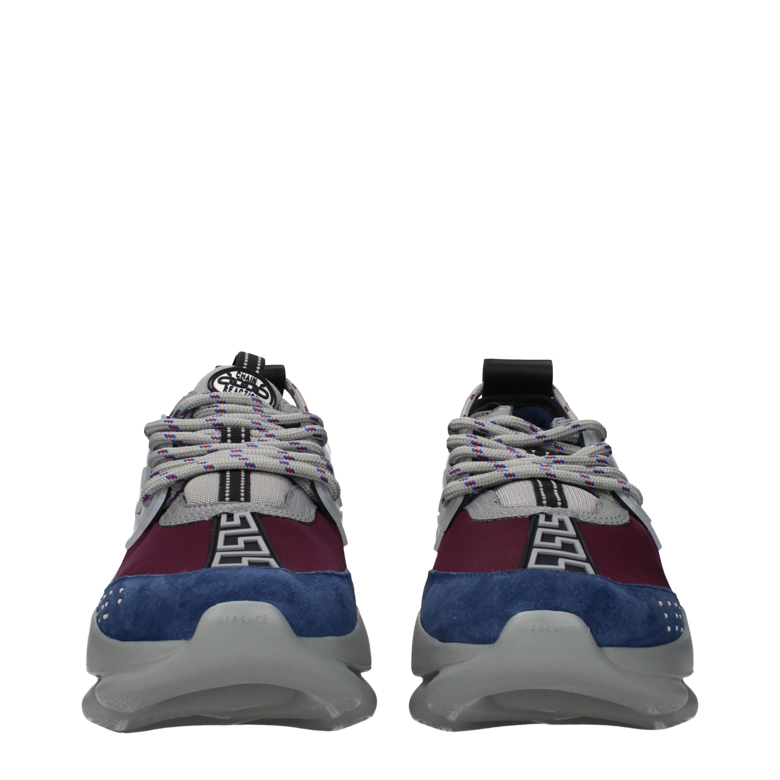 Versace Multicolor Fabric Chunky Sneakers - Image 3