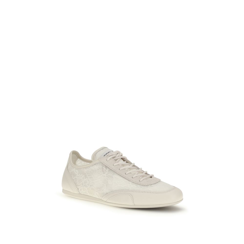 Jimmy Choo Beige Calf Leather Bos Taurus Athletic Sneakers - Image 2