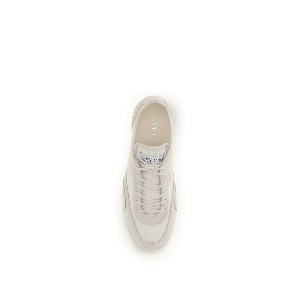 Jimmy Choo Beige Calf Leather Bos Taurus Athletic Sneakers - Image 4