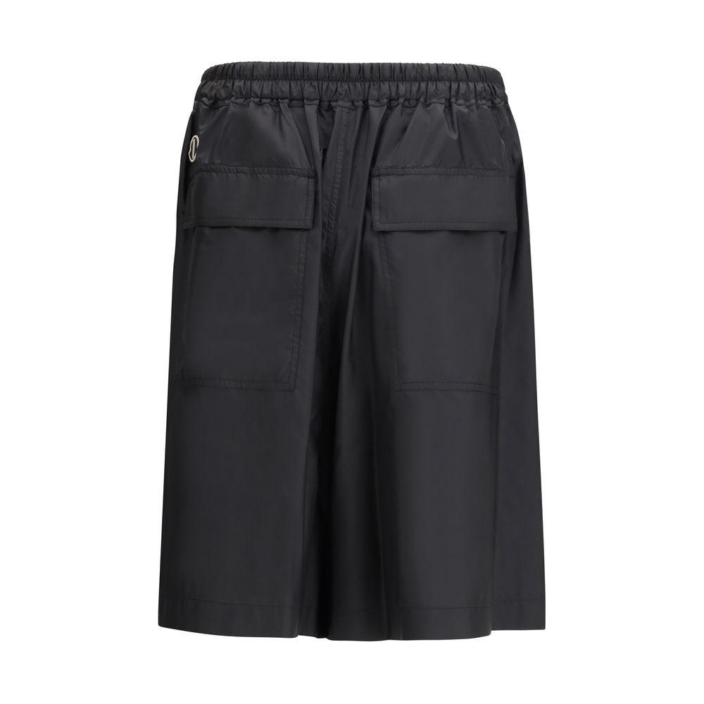 Moncler x Rick Owens Black Polyester Bermuda Shorts - Image 2
