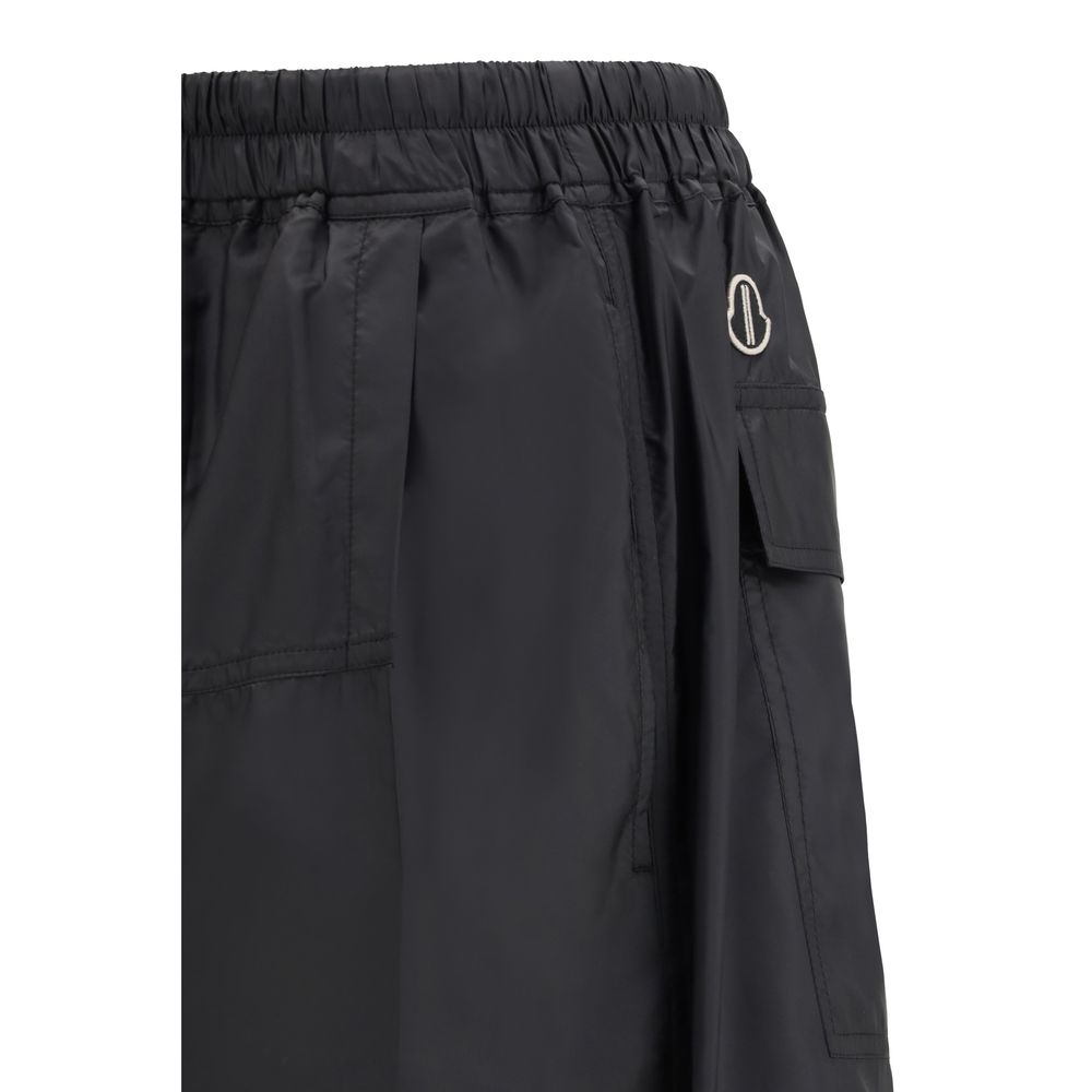 Moncler x Rick Owens Black Polyester Bermuda Shorts - Image 3