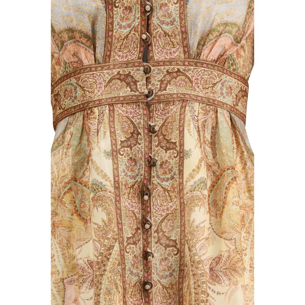 Zimmermann Multicolor Linen Long Dress - Image 3