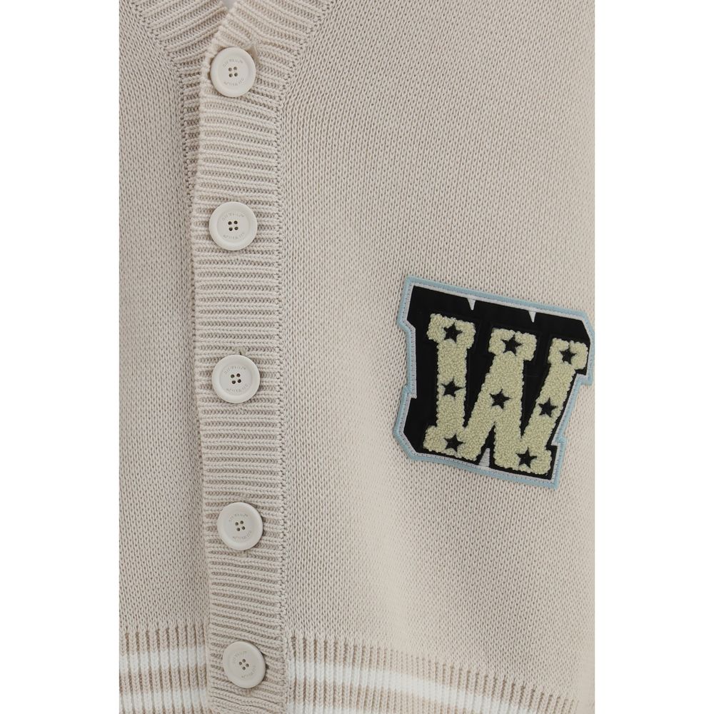 Off-White Beige Cotton Cardigan - Image 3