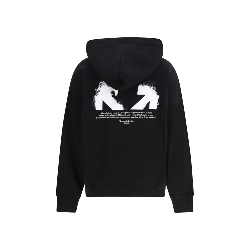 Off-White Black Cotton Sweatshirt - Image 2