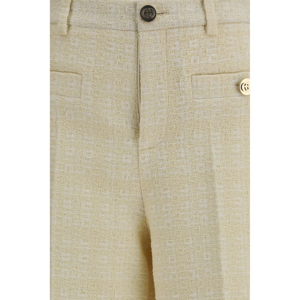 Gucci Beige Cotton Casual Pants - Image 3