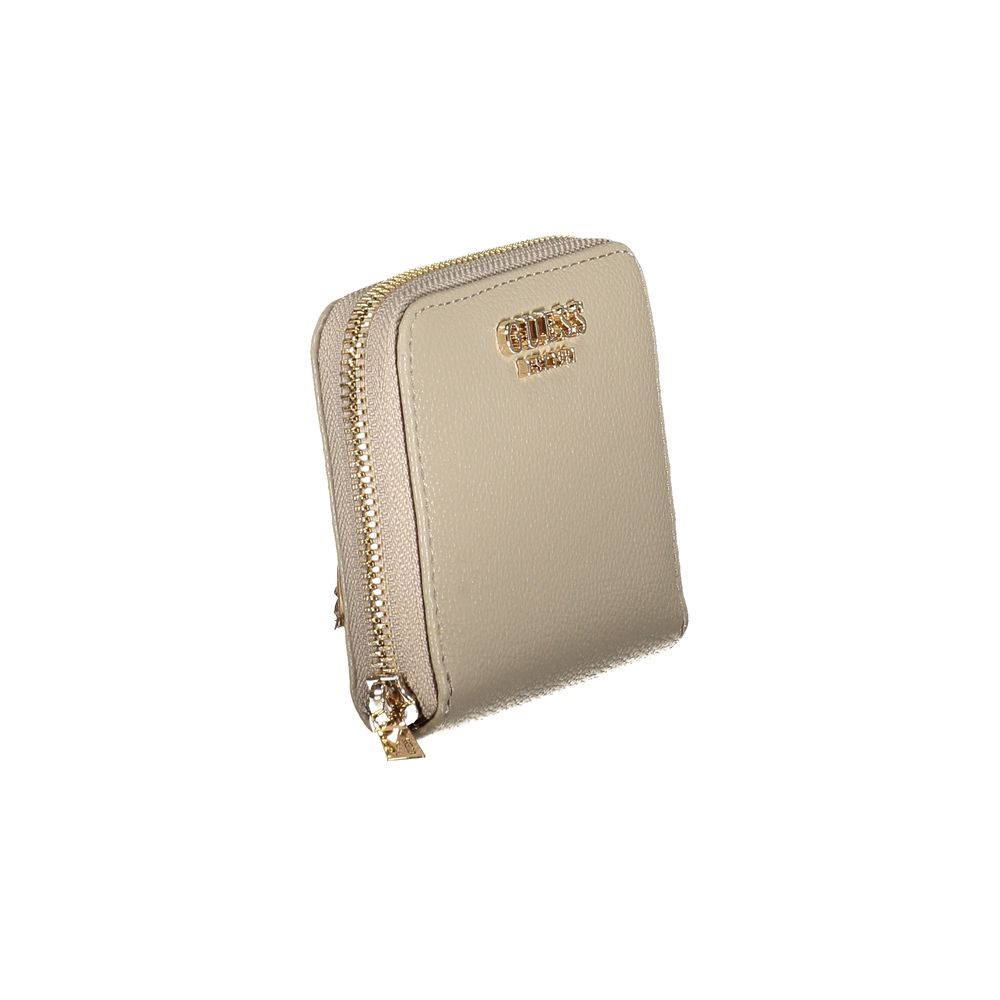 Guess Jeans Beige Polyurethane Women Wallet - Image 3
