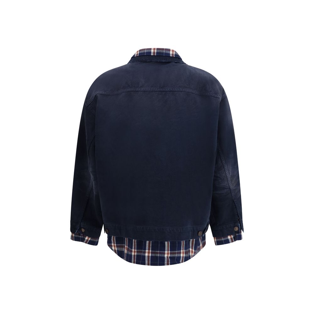 Balenciaga Blue Cotton Denim Jacket - Image 2