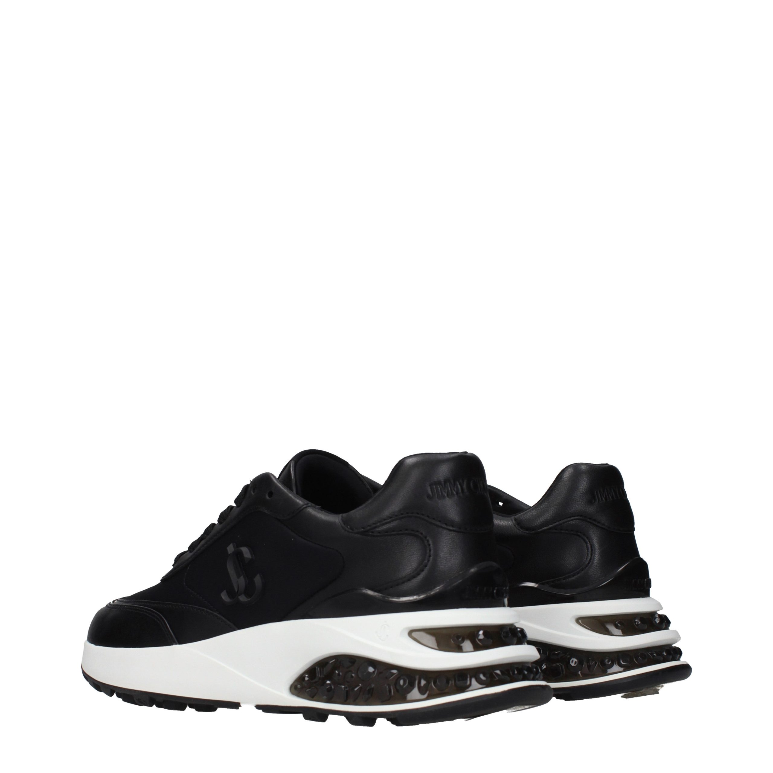 Jimmy Choo Black Fabric Athletic Sneakers - Image 4