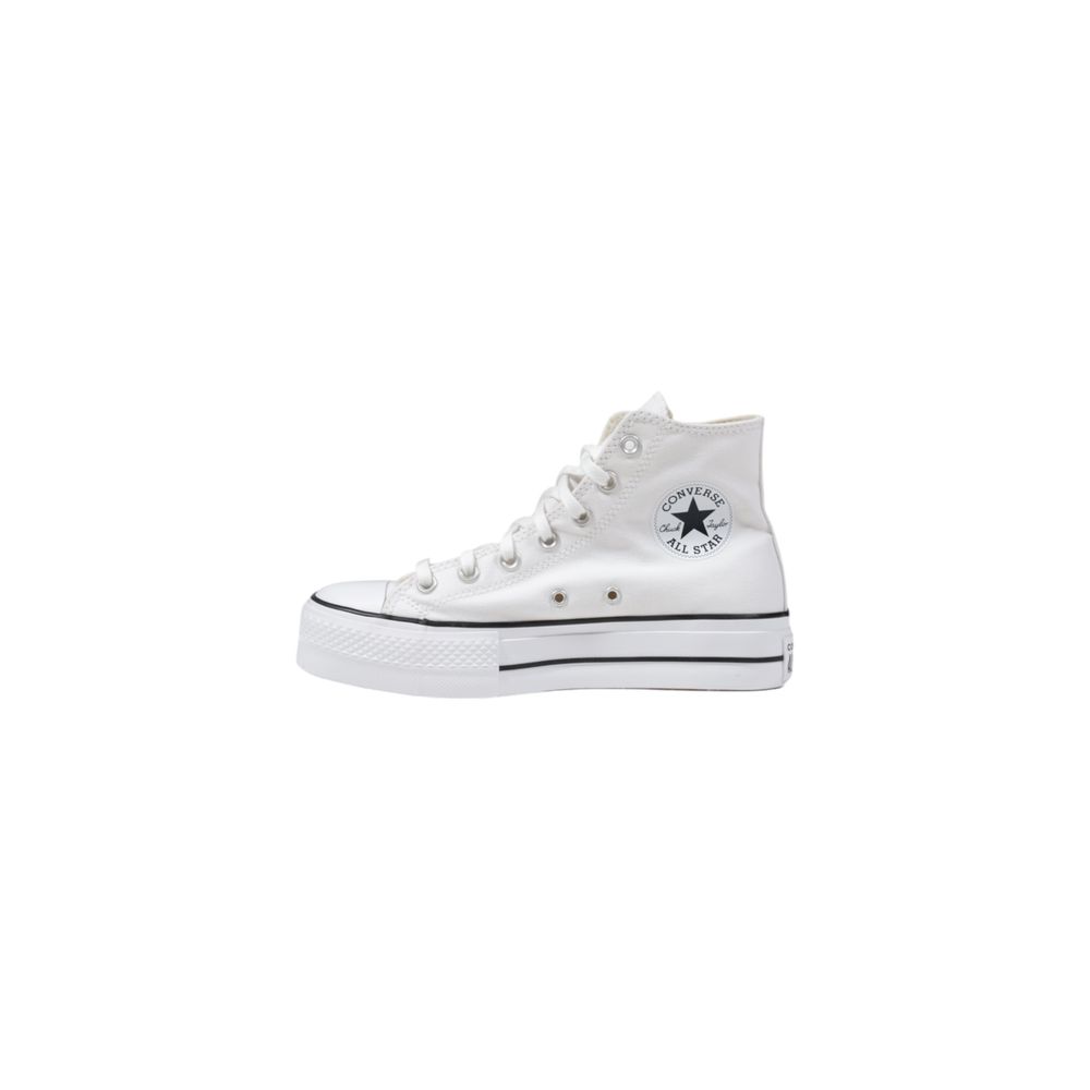 Converse White Polyester Platform Sneakers - Image 2