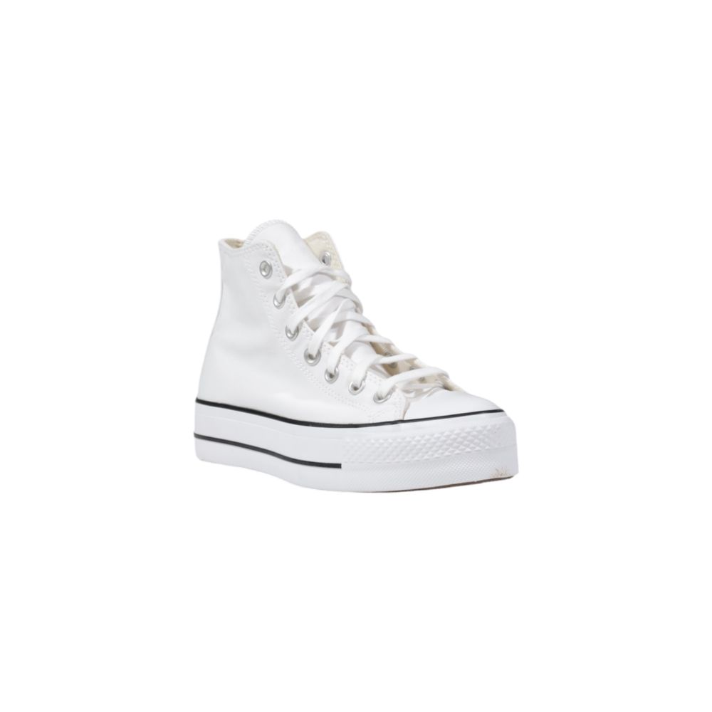 Converse White Polyester Platform Sneakers - Image 3