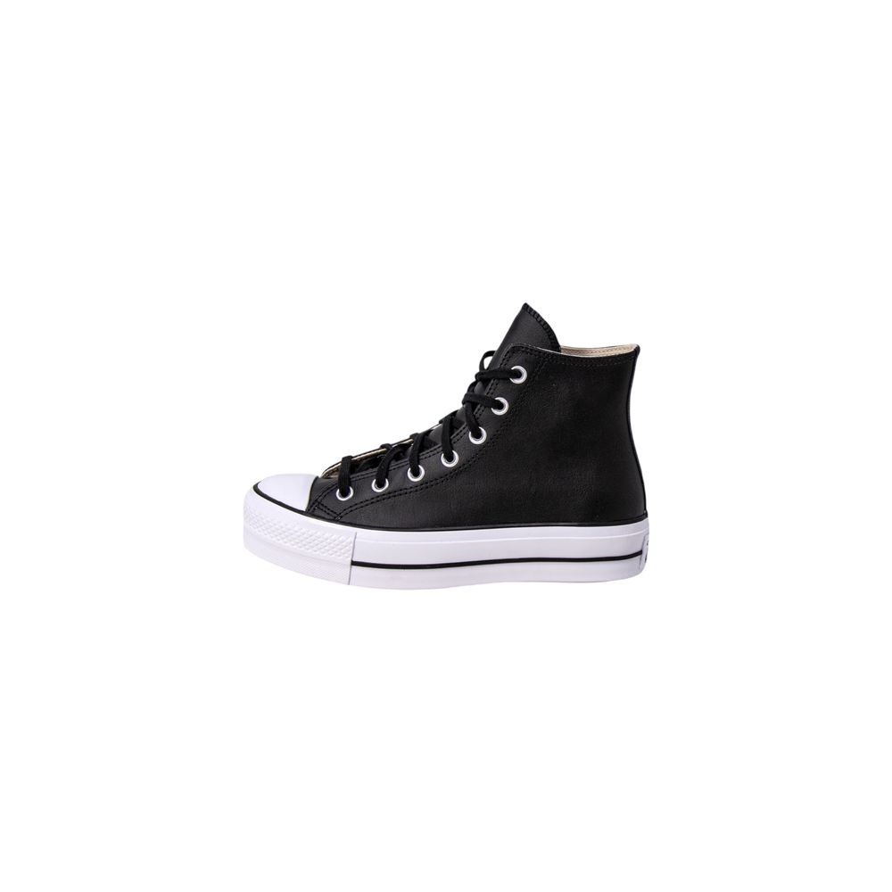 Converse Black Polyethylene Platform Sneakers - Image 2