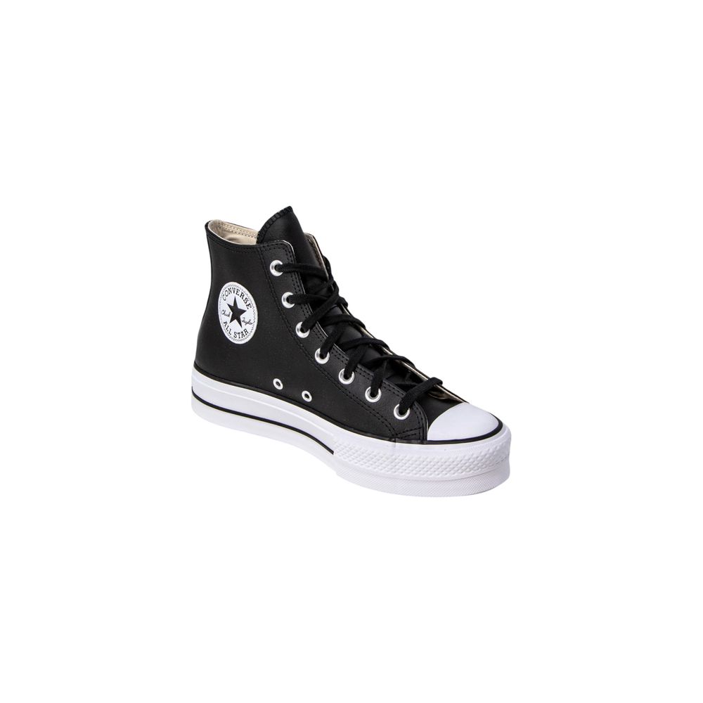 Converse Black Polyethylene Platform Sneakers - Image 3