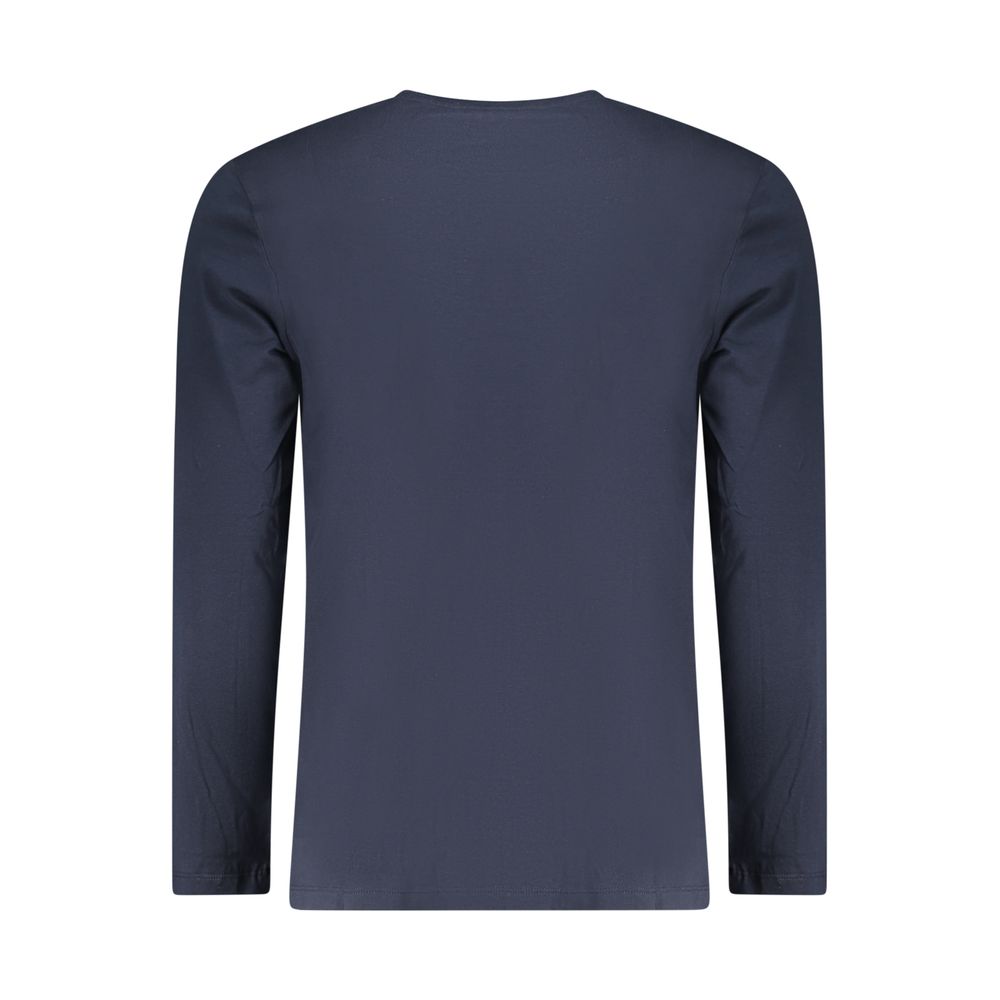 Hugo Boss Blue Cotton Men's T-Shirt - Image 2