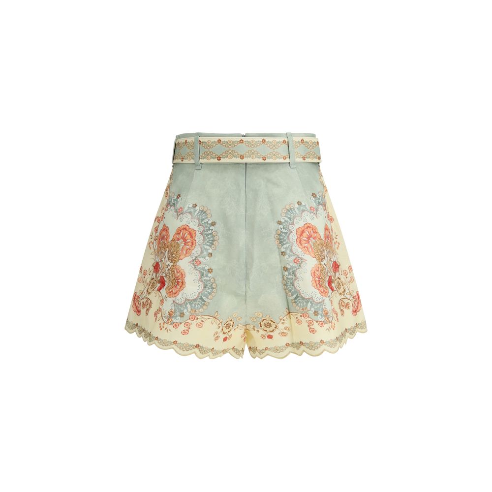 Zimmermann Multicolor Linen Bermuda Shorts - Image 2