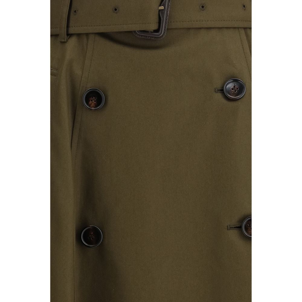 Burberry Bicolor Cotton Midi Skirt - Image 3