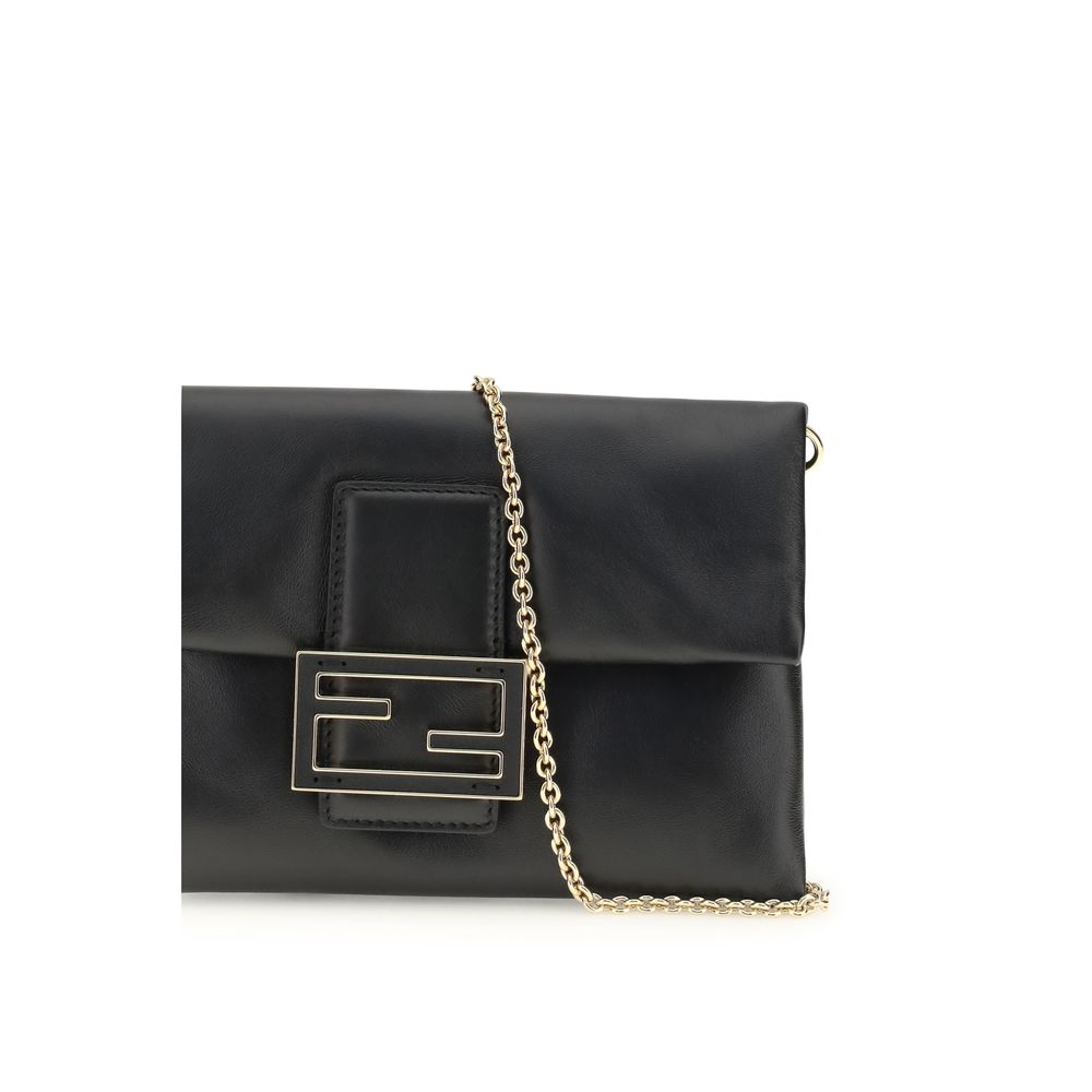 Fendi Black Lamb Ovis Aries Aries Clutch Bag - Image 4