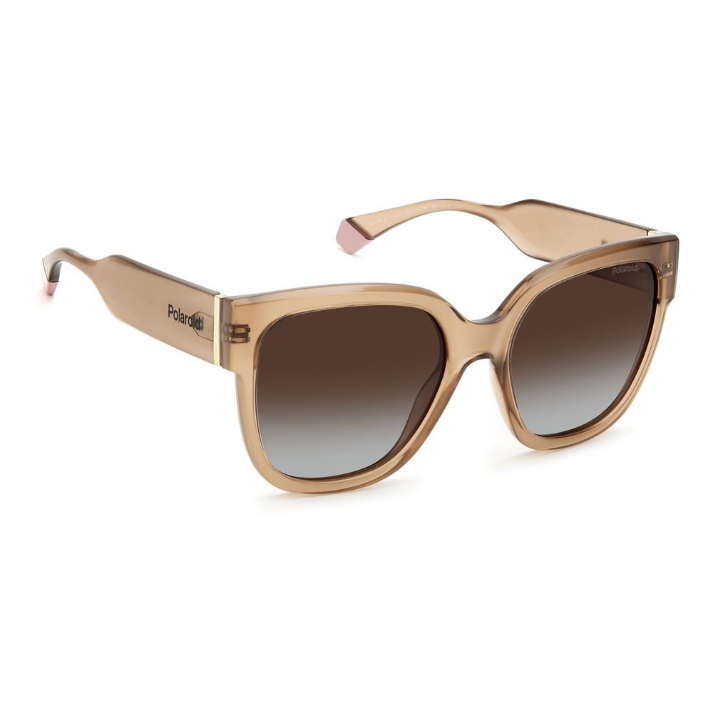 Polaroid Beige Plastic Sunglasses - Image 3